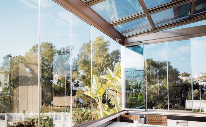 vistas cortinas cristal terraza - costaglass malaga